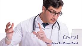  Presentation with mhealth - Amazing PPT layouts having doctor-in-telemediine-mhealth-concept backdrop and a sky blue colored foreground