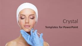  Presentation with surgery - Theme enhanced with doctor-injecting-in-a-beautiful background and a coral colored foreground