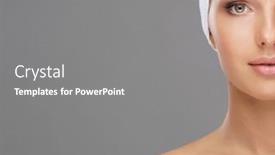  Presentation with plastic surgery - Presentation design having doctor-injecting-in-a-beautiful background and a gray colored foreground