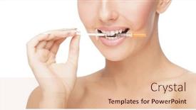  Presentation with surgery - PPT layouts featuring doctor-injecting-in-a-beautiful background and a coral colored foreground