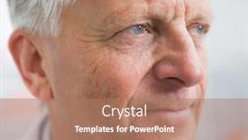  Presentation with healthcare workers - PPT theme with doctor looking away in hospital room healthcare workers in the coronavirus covid19 pandemic background and a coral colored foreground