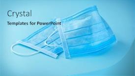  Presentation with corona virus - Presentation theme having doctor-mask-corona-virus-protection background and a arctic colored foreground