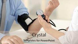  Presentation with high blood - Cool new theme with doctor measuring man blood pressure backdrop and a soft green colored foreground