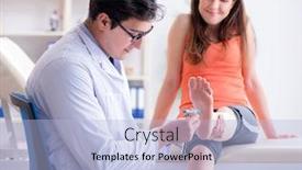  Presentation with metabolic syndrome doctor examining - Slides featuring doctor-neurologist-examining-female-patient background and a light blue colored foreground