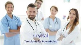  Presentation with medical imaging center mri - Cool new slides with doctor of the medical center backdrop and a  colored foreground