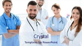  Presentation with medical imaging center mri - PPT layouts consisting of doctor of the medical center background and a  colored foreground