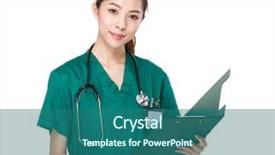  Presentation with open meetings sunshine - Presentation having doctor open with clipboard background and a ocean colored foreground