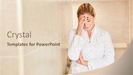  Presentation with geriatric - Cool new slide set with doctor-or-geriatric-nurse-touches backdrop and a lemonade colored foreground