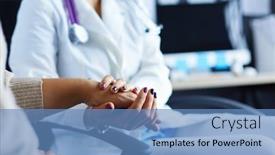  Presentation with nurse law elderly persons - Amazing PPT layouts having doctor-or-nurse-holding-elderly backdrop and a teal colored foreground