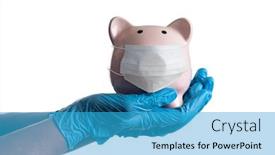  Presentation with mask nurse - PPT theme enhanced with doctor-or-nurse-wearing-surgical background and a teal colored foreground