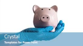  Presentation with surgical nurse - Amazing slide set having doctor-or-nurse-wearing-surgical backdrop and a teal colored foreground