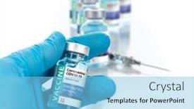  Presentation with surgical nurse - Audience pleasing PPT theme consisting of doctor-or-nurse-wearing-surgical backdrop and a light blue colored foreground