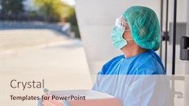  Presentation with steamers transport - Presentation design featuring doctor-or-surgeon-in-organ background and a lemonade colored foreground