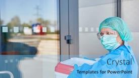  Presentation with organ donation - Amazing slide set having doctor-or-surgeon-with-organ backdrop and a light blue colored foreground