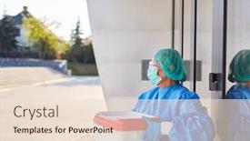  Presentation with organ donation - PPT theme having doctor-or-surgeon-with-organ background and a lemonade colored foreground