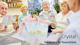  Presentation with brochure - Amazing PPT layouts having doctor-or-therapist-distributes backdrop and a lemonade colored foreground