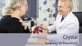  Presentation with shoulder - Audience pleasing theme consisting of doctor pointing at shoulder rotator backdrop and a lemonade colored foreground