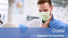  Presentation with x ray - Audience pleasing PPT layouts consisting of doctor preparing apparatus for x backdrop and a teal colored foreground