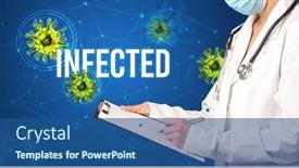  Presentation with prescription - Theme consisting of doctor-prescribes-a-prescription-concept background and a ocean colored foreground