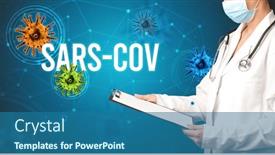  Presentation with prescription - Presentation theme with doctor-prescribes-a-prescription-concept background and a ocean colored foreground