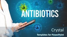  Presentation with antibiotics - Amazing slides having doctor-prescribes-a-prescription backdrop and a ocean colored foreground