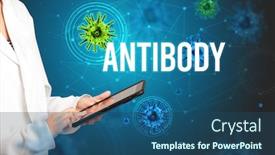  Presentation with antibody - Beautiful PPT theme featuring doctor-prescribes-a-prescription backdrop and a ocean colored foreground