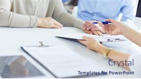  Presentation with medication - Colorful theme enhanced with doctor-prescribes-medication backdrop and a sky blue colored foreground