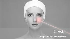  Presentation with aesthetic medicine - Slide deck featuring doctor-removing-birthmarks background and a gray colored foreground