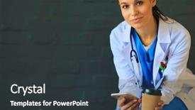  Presentation with rfid phone pay nfc - Amazing PPT layouts having doctor sitting with your phone backdrop and a  colored foreground