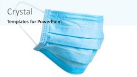  Presentation with corona virus - Slide set consisting of doctor-surgery-mask-corona-virus background and a arctic colored foreground