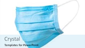  Presentation with corona virus - Amazing presentation design having doctor-surgery-mask-corona-virus backdrop and a light blue colored foreground