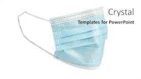  Presentation with corona virus - Colorful theme enhanced with doctor-surgery-mask-corona-virus backdrop and a white colored foreground