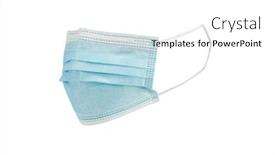  Presentation with corona virus - PPT theme having doctor-surgery-mask-corona-virus background and a white colored foreground