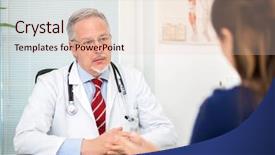  Presentation with studio - Amazing PPT layouts having doctor talking to a patient backdrop and a lemonade colored foreground