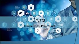  Presentation with modern medicine cardiology concept mixed - Slides featuring doctor technology - modern medical technologies concept mixed background and a  colored foreground