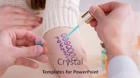  Presentation with allergy - Amazing theme having doctor-testing-allergy-reaction backdrop and a coral colored foreground