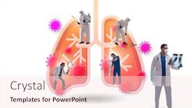  Presentation with lungs - Theme with doctor-treating-the-lungs-infected background and a lemonade colored foreground