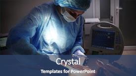  Presentation with save - Cool new PPT theme with doctor trying to save patient' backdrop and a ocean colored foreground