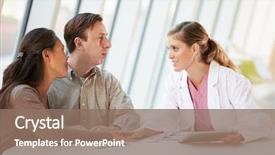  Presentation with patients mobility - PPT theme having chinese - woman using tablet pc background and a light gray colored foreground