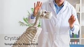  Presentation with vet - Audience pleasing slides consisting of doctor-vet-practicing-on-dog backdrop and a mint green colored foreground