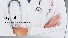  Presentation with lab coat - Amazing PPT layouts having doctor wearing lab coat wearing backdrop and a white colored foreground