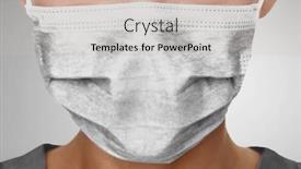  Presentation with medical face mask - Audience pleasing slides consisting of doctor-wearing-protection-face-mask backdrop and a light gray colored foreground