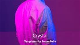  Presentation with blue global - PPT theme consisting of doctor-wearing-protective-biological-suit background and a violet colored foreground