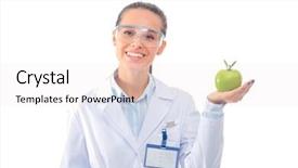  Presentation with maths green - Beautiful PPT theme featuring doctor with a green apple backdrop and a sky blue colored foreground