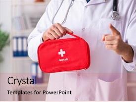 Doctor With First Aid Bag PPT template 35 | CrystalGraphics