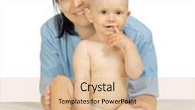  Presentation with baby doctor - Cool new PPT layouts with doctor with little baby isolated backdrop and a lemonade colored foreground