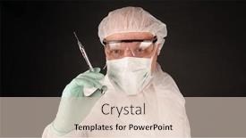  Presentation with virus disease - Slide deck consisting of doctor-with-protective-masks-medicine background and a lemonade colored foreground