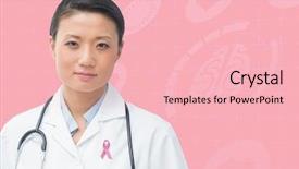  Presentation with breast cancer awareness month - Cool new slides with doctor woman with breast cancer backdrop and a lemonade colored foreground