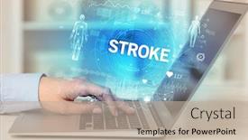  Presentation with stroke - Slide deck with doctor-working-a-health-check background and a mint green colored foreground