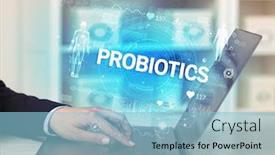  Presentation with probiotics - Slides consisting of doctor-working-a-health-check background and a light blue colored foreground